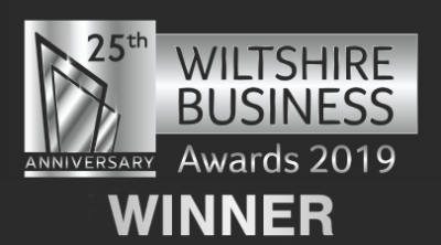 Wiltshire Business Awards 2019 winner's badge - Rays Ice Cream won in the start-up category